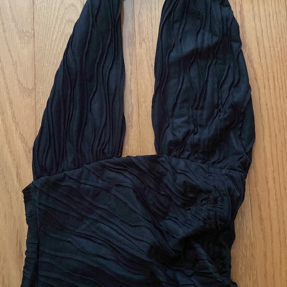 NWT Cider Black Halter Backless Dress - Picture 2 of 8